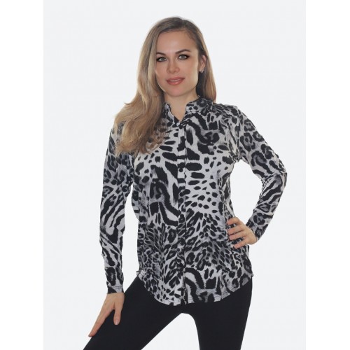 Рубашка из вискозы<br/><span class='tw-product-name2'>с ирбисовым принтом</span> test alt 4