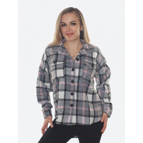 Клетчатая рубашка<br/><span class='tw-product-name2'>серого цвета</span> test alt 4