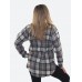 Клетчатая рубашка|серого цвета
