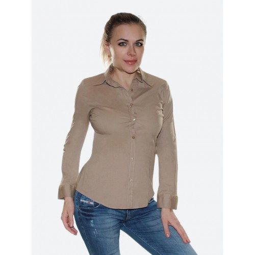 Классическая рубашка<br/><span class='tw-product-name2'>светло-коричневого цвета</span> test alt 4