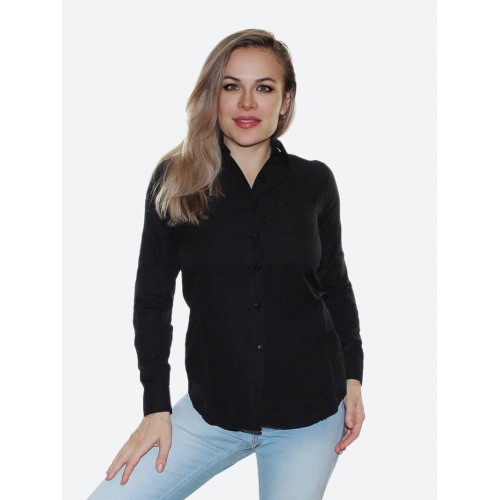 Хлопковая рубашка<br/><span class='tw-product-name2'>черного цвета</span> test alt 4