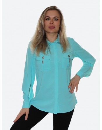 Аквамариновая рубашка<br/><span class='tw-product-name2'>смарт-кэжуал</span> test alt 4
