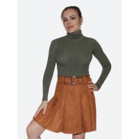 Юбка в складку<br/><span class='tw-product-name2'>желто-коричневого цвета</span>