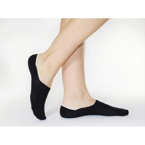 Черные следки<br/><span class='tw-product-name2'>с силиконовой вставкой</span>