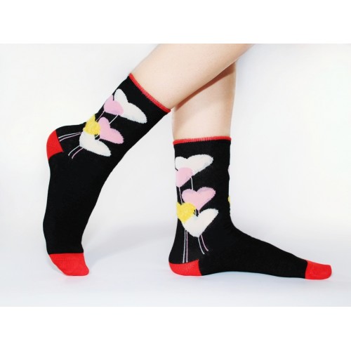 Черные носки<br/><span class='tw-product-name2'>с розовыми сердцами</span> test alt 4