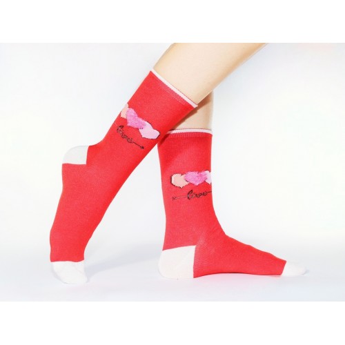 Красные носки<br/><span class='tw-product-name2'>с "Love" черного цвета</span> test alt 4