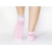 Бело-розовые носки|с полосками