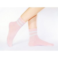 Коралловые носки<br/><span class='tw-product-name2'>с двумя полосками</span>