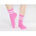 Розовые носки|с двумя полосками