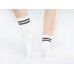 Белые носки|с двумя полосками