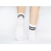 Белые носки|с двумя полосками