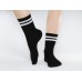 Черные носки|с двумя полосками
