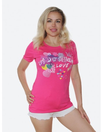 "Love"<br/><span class='tw-product-name2'>фуксия футболка</span> test alt 4