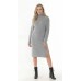 Вязаное платье серого цвета